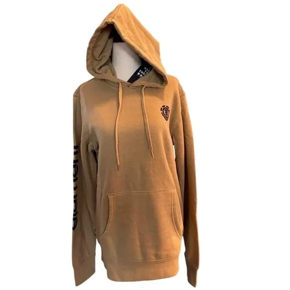 New ELEMENT Hoodie Sweatshirt Graphics Cotton Blend Small Brown Black - Picture 4 of 8